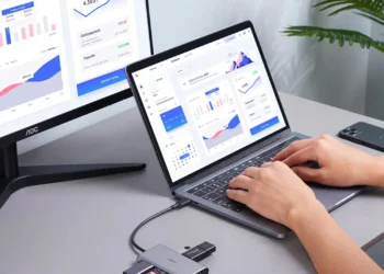 How to connect two monitors to a laptop