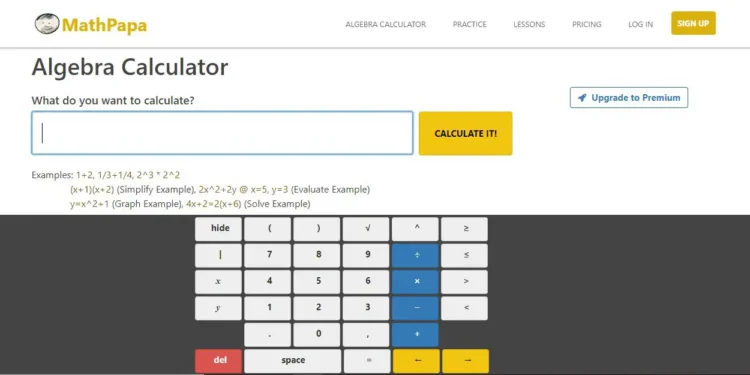 mathpapa algebra calculator
